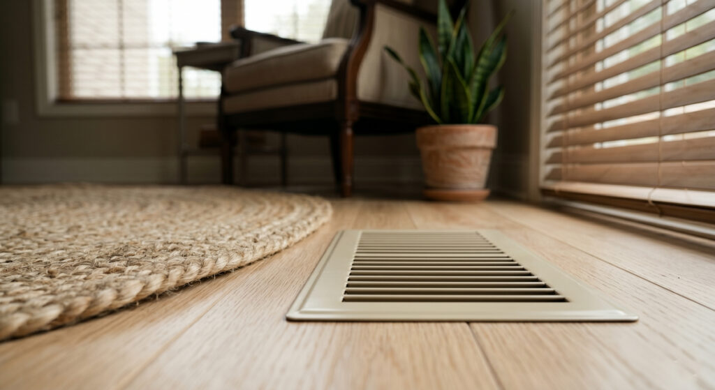 air duct vent in floor